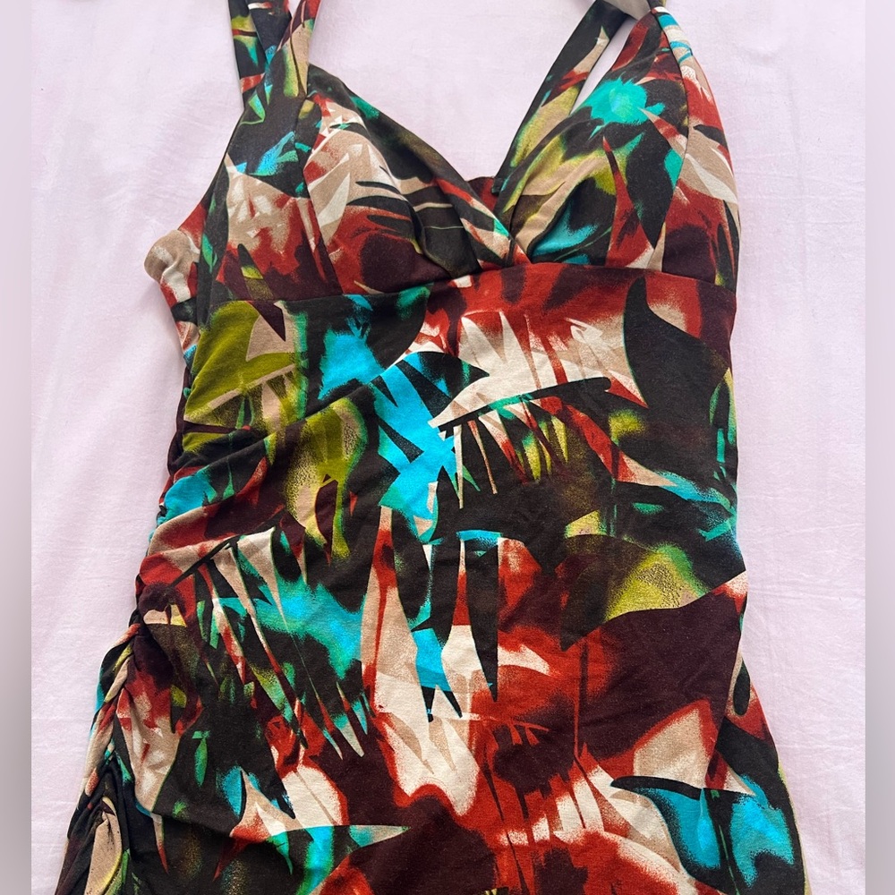 Cache Multicolor Tropical Halter Top - Picture 4 of 4